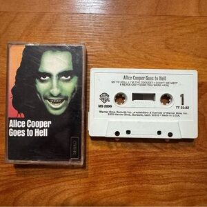 Alice Cooper "Goes To Hell" Cassette Warner Bros. 1976 Tested Vintage USA Made